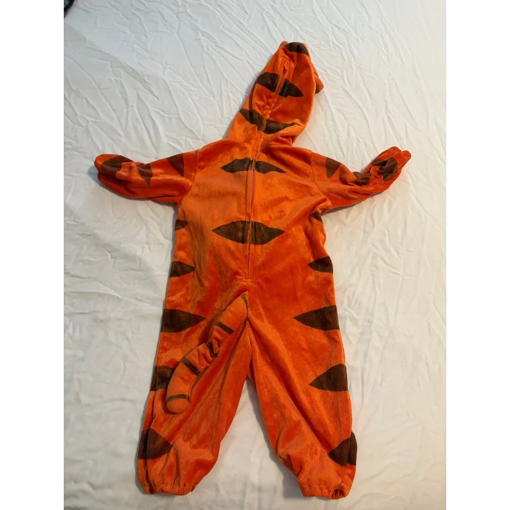 Disney Baby Tigger Costume Plush Hooded Jumpsuit Orange 9-12M Winnie the Pooh